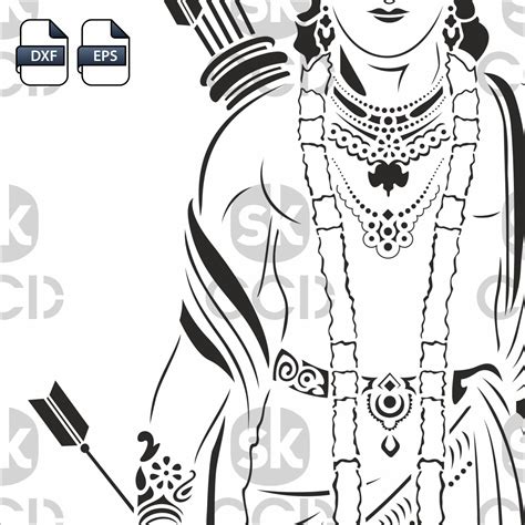 Buy Lord Ram Vector for Laser Cut, Cnc, Digital Files CDR, Dxf, Eps ...