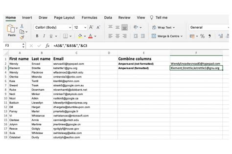 How to Join Two Columns in Excel 的图像结果