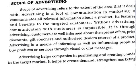 3. Scope of Advertising (Advertising and sales promotion) - ScOPE OF ...