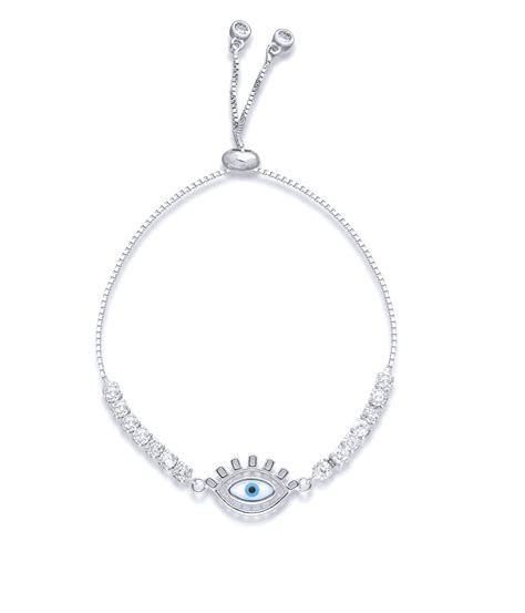Silver Evil Eye Bracelet - TBZ & Sons