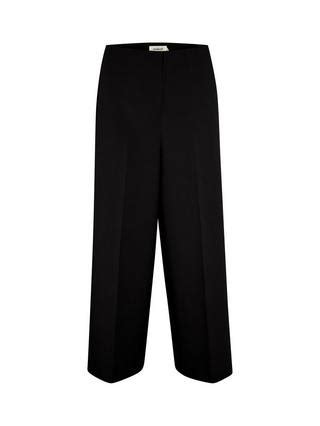 Soaked In Luxury Corinne High Waist Wide Legs Culottes Trousers, Black