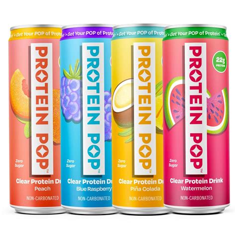 Amazon.com: Protein Pop - Ready to Drink Clear Protein Shakes | 22g of ...