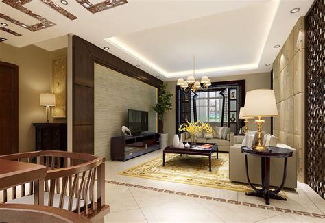 中式风格二居室90平米8万-朝廷公寓装修案例-北京房天下家居装修网