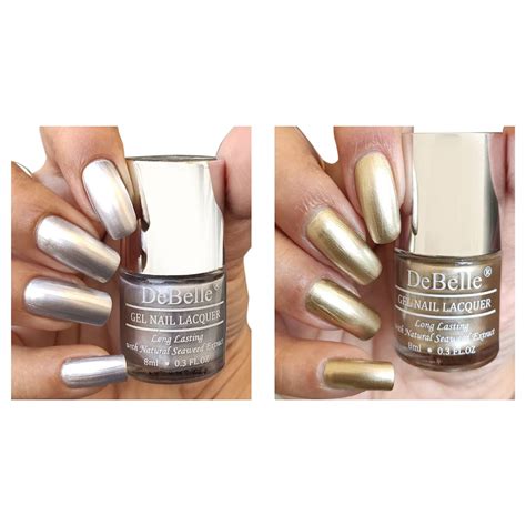 Buy DeBelle Gel Nail Polish Combo of 2 | Long Lasting |Seaweed Enriched ...