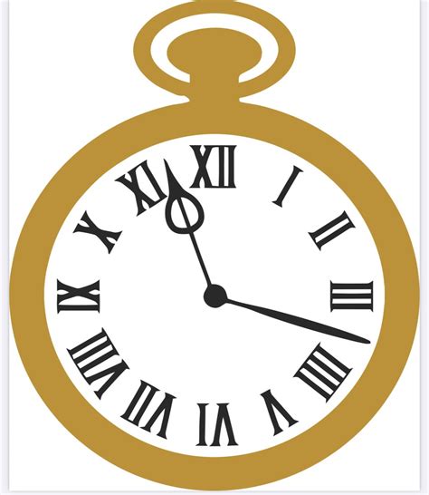 Alice in Wonderland Clock with Roman Numerals