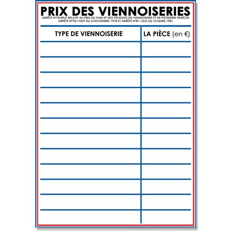 Affichage Obligatoire en Boulangerie Pâtisserie 🥖