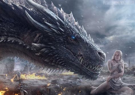 Daenerys and Viserion [Game of Thrones] (Ninjartist) : r/rule34
