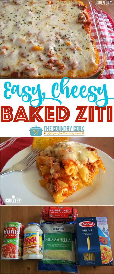 Easy Baked Ziti Recipe