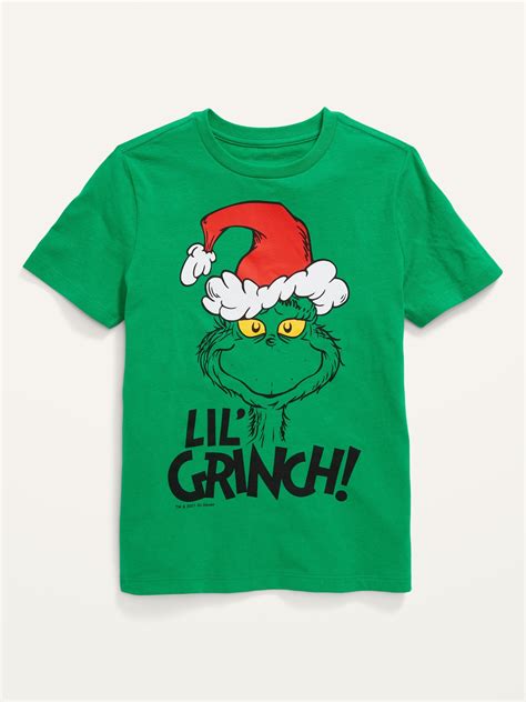 Dr. Seuss' The Grinch™ "Lil' Grinch!" Gender-Neutral T-Shirt for Kids ...