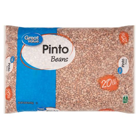 Great Value Pinto Beans, 20 lb - Walmart.com
