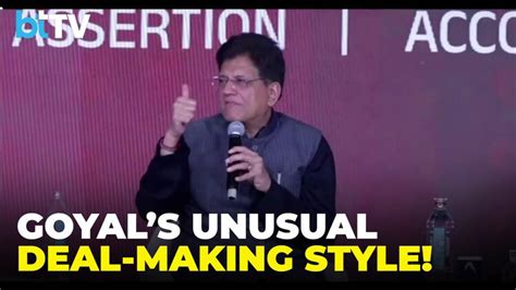 Ice cream, coffee and a handshake: Piyush Goyal reveals how big trade ...