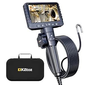 Articulating Borescope, DXZtoz Sewer Endoscope with 0.33in Articulated ...
