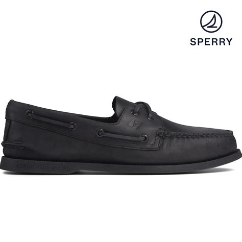 Men's Authentic Original Black Boat Shoe (08369811)