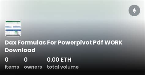 DAX Formulas PowerPivot 的图像结果