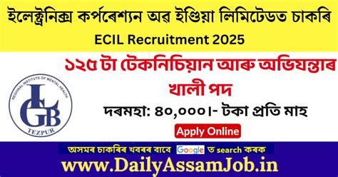 ECIL Recruitment 2025 - Apply for 125 Technician & Engineer Vacancy ...