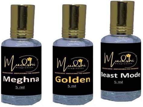 Mudshi Luxury Pack of 3 Attar Perfume(s) (Ruh Gulab, Magic, Mystery ...