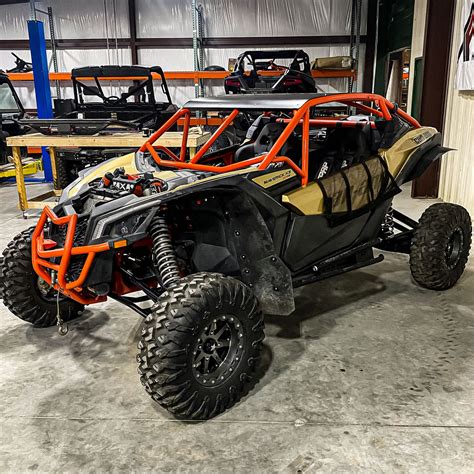 Can-Am Maverick X3 Race Roll Cage w/ Integrated Rear Bumper (2-seat ...