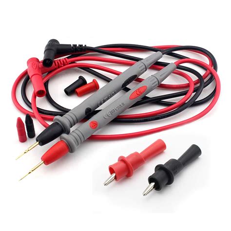 Multimeter Test Leads Kit, Precision Sharp Probe 1000V 20A Gold-Plated ...