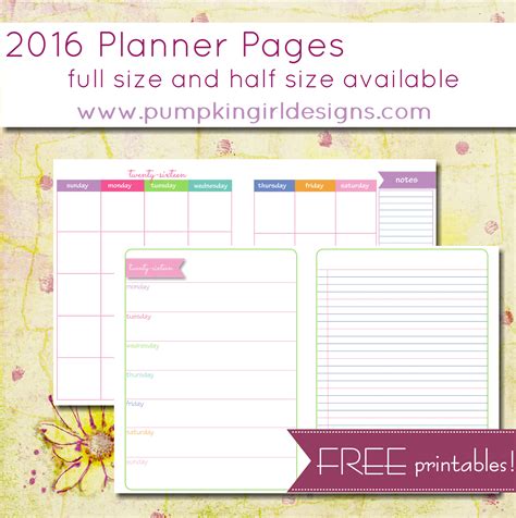 Planner Pages PDF Free 的图像结果