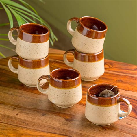 Buy ExclusiveLane "Cocoa Sips Handglazed Studio Pottery Microwave Safe ...