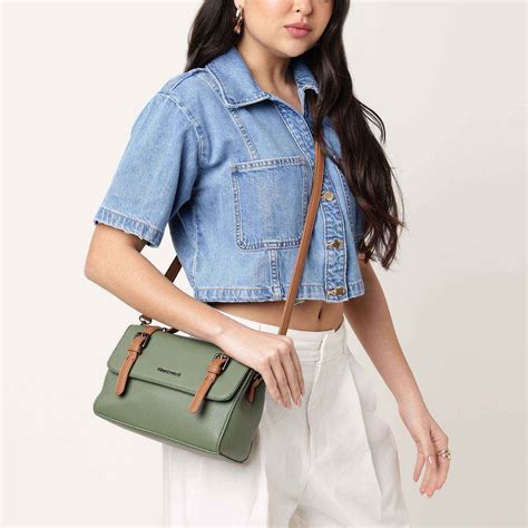 Buy Online Monochrome muse satchel - olive & tan - fa0001a1mpol1a ...