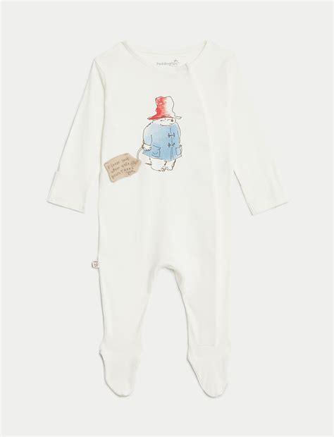 Buy 2pk Pure Cotton Paddington™ Sleepsuits (7lbs-1 Yrs) at Marks & Spencer