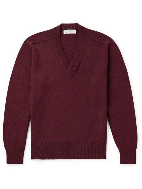 Brunello Cucinelli - Cashmere Sweater - Burgundy Brunello Cucinelli