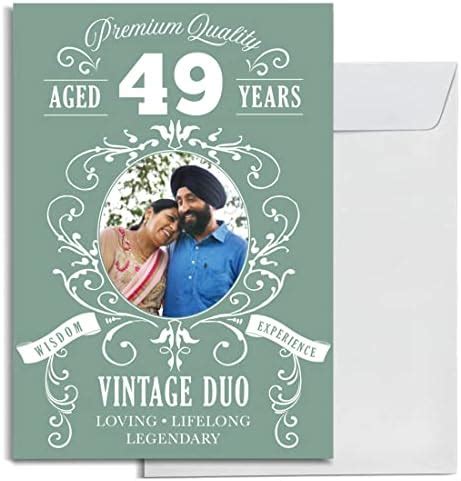 INKOLOGIE Photo Personalised 49th Wedding Anniversary Couples Jumbo ...