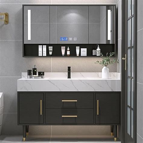 Amazon.com: TIZAZO Double Bathroom Vanity - 64IN Vanity Sinks for ...