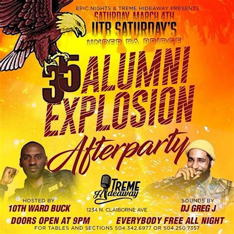 UTB SATURDAYS AT THE HIDEAWAY, Treme' Hideaway, New Orleans, 18 March ...