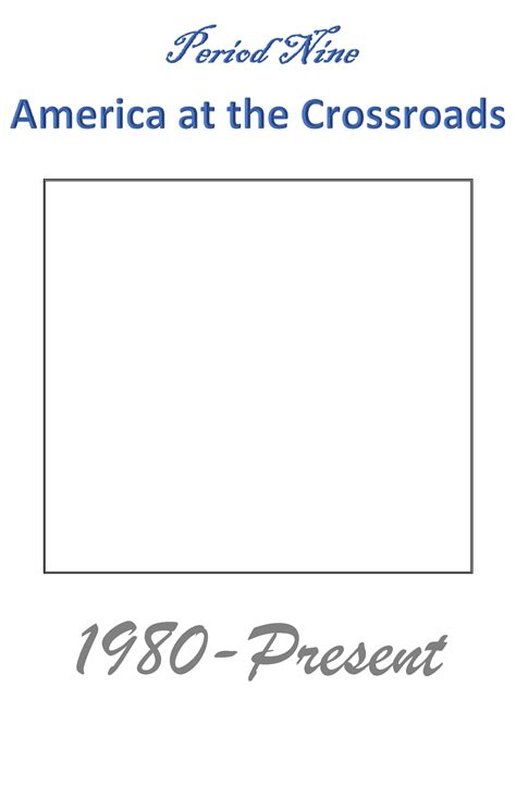 Period 9 apush workbook - 1980-Present
