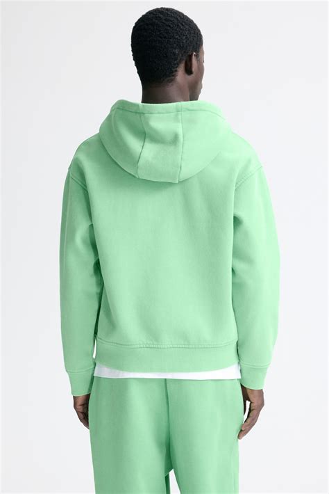 Men’s Bright green/Golden Loose-Fit Boxy Hooded Jacket | H&M CA