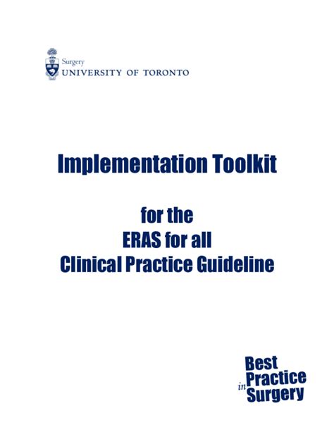 Fillable Online ERAS for Cardiac Surgery: Development of a Clinical ...