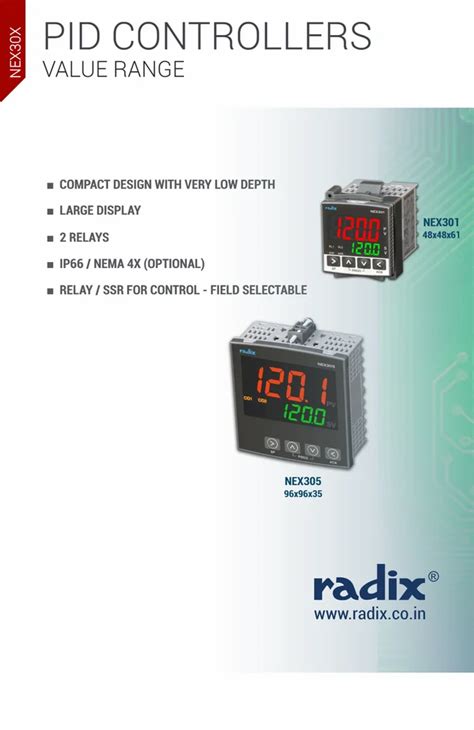Process Indicator Controller - Radix Make PID Controller NEX201 Trader ...