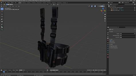 3D Tactical Pistol Thigh Gun Holster model | 3D Molier International