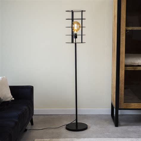Industrial Floor Lamps Studio Industrial Style Design Wall Lamp Black