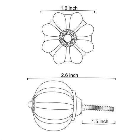 Blue Designs on White Flower-Shaped Ceramic Knob 01 – NEERJA ...