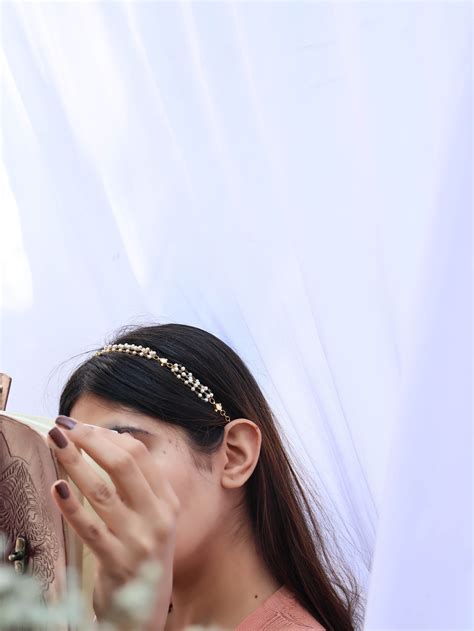 Sonia Kundan Pearl Headband – Kaashnii