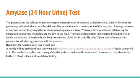 PPT - Amylase (24 Hour Urine) Test & C-responsive protein (CRP) PowerPoint Presentation - ID:7846435
