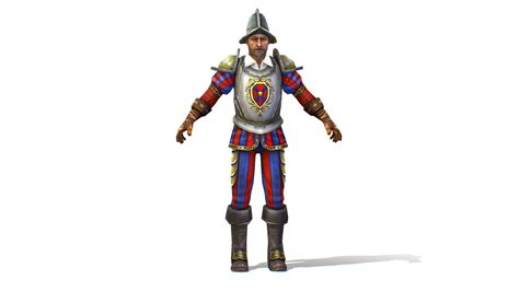 Old Man Spanish Canquistador Cortez - Buy Royalty Free 3D model by Oleg ...