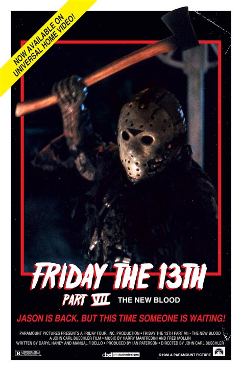 Friday The 13th Part VII: The New Blood 11x17 Movie Poster | Etsy