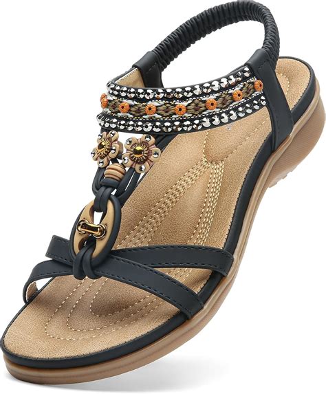 Amazon.com | Littleplum Womens Sandals Arch Support Summer Beach ...