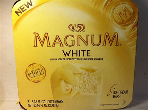 Crazy Food Dude: Review: Magnum White Chocolate Ice Cream Bar