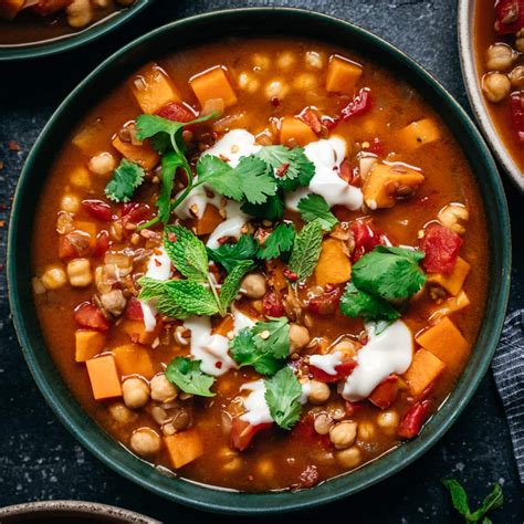 Moroccan Chickpea Lentil Stew (Vegan) - Crowded Kitchen