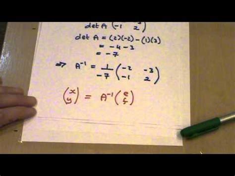 Image result for Simultaneous Equations Matrix Method