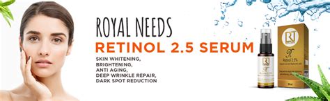 ROYAL NEEDS RETINOL 2.5% SERUM WITH VIT C & E,HYALURONIC & GLYCOLIC ...