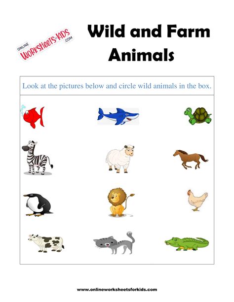 Kindergarten Farm Animals For Kids