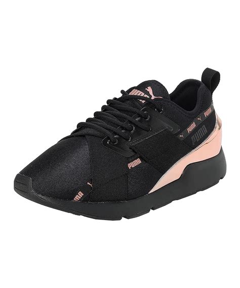Buy Puma Womens Muse X-2 Metallic WNS V1 Black-Black-Copper Rose ...
