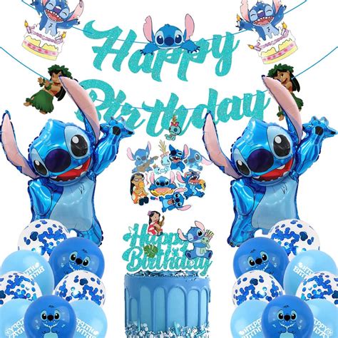 Buy Lilo Stitch Balloons, BESTZY Lilo and Stitch Birthday Decorations ...