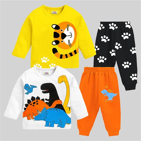 KUCHIPOO Baby Boys And Girls T-Shirts and Pyjamas Set – Kuchipoo